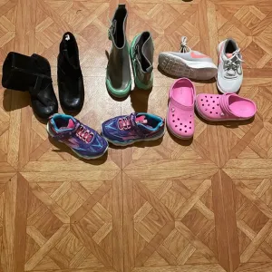 Bundle 5 pairs of shoes. Sizes range from 11-12. Variety