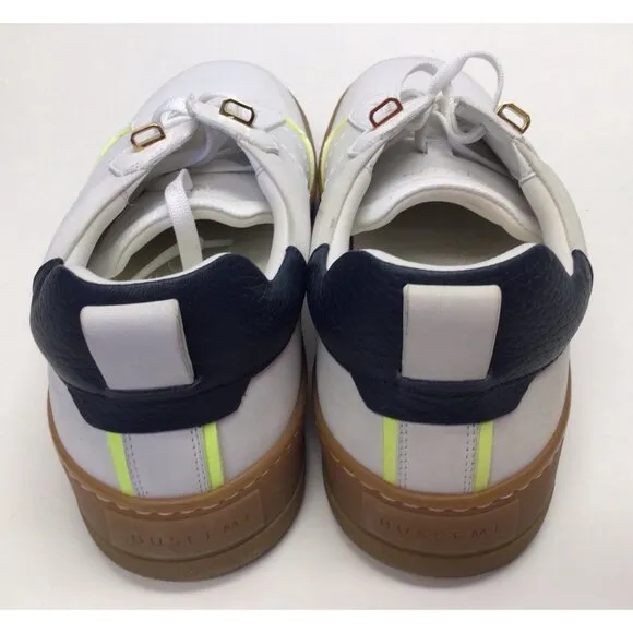 Buscemi Womens Sport White Leather Sneakers Shoes Size 42 NEW