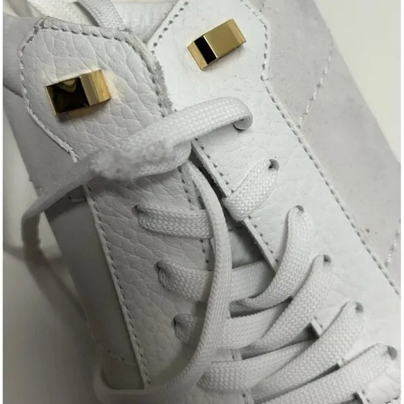 Buscemi Womens Sport White Leather Sneakers Shoes Size 42 NEW