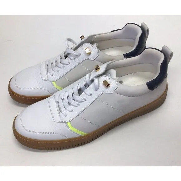 Buscemi Womens Sport White Leather Sneakers Shoes Size 42 NEW