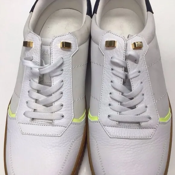 Buscemi Womens Sport White Leather Sneakers Shoes Size 42 NEW