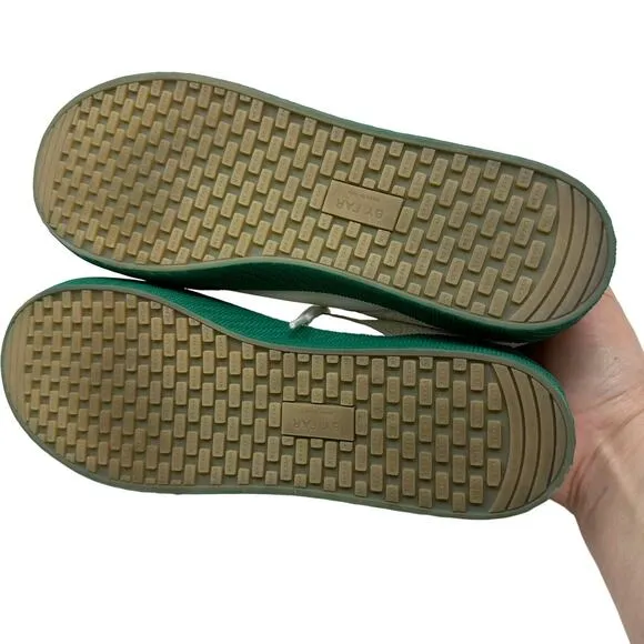 By Far Rodina Sneakers Womens 37 US 7 Low Top White Leather Green Soles