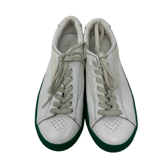 By Far Rodina Sneakers Womens 37 US 7 Low Top White Leather Green Soles