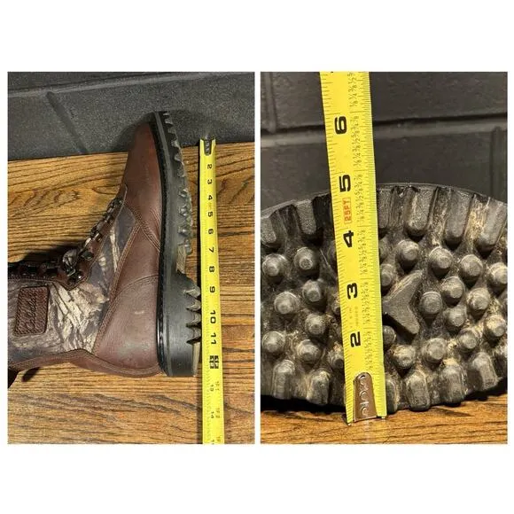 Cabela’s Iron Ridge 81-4056 Brown Leather Camo Hunting Hiking Boots Men’s 11 D