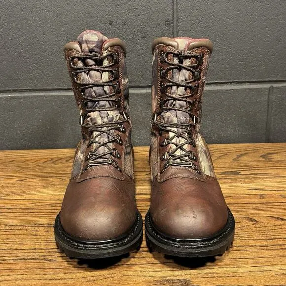 Cabela’s Iron Ridge 81-4056 Brown Leather Camo Hunting Hiking Boots Men’s 11 D