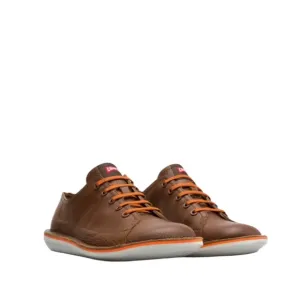 Camper Beetle Brown Leather Casual Lace Up Shoes EU Size 47 US Size 14