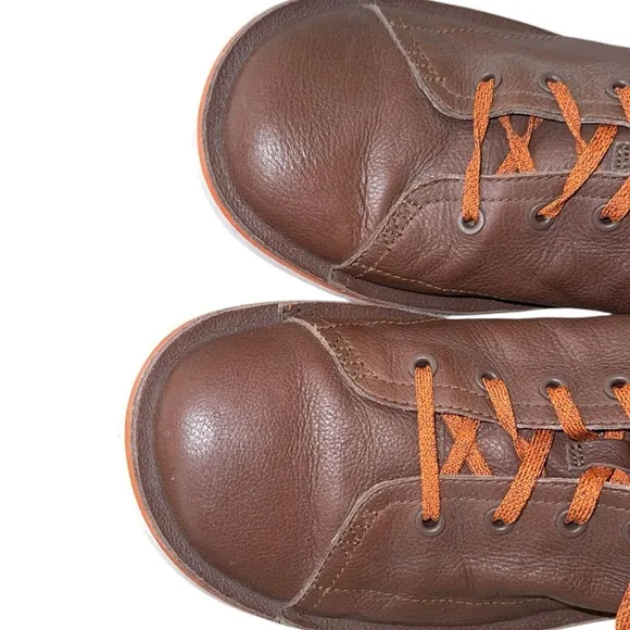 Camper Beetle Brown Leather Casual Lace Up Shoes EU Size 47 US Size 14