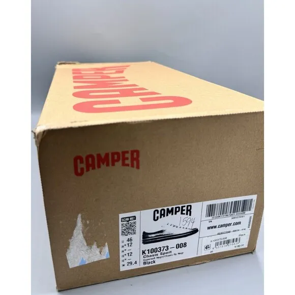 Camper Men's Chasis Sport Casual Shoe, Black, Size 12