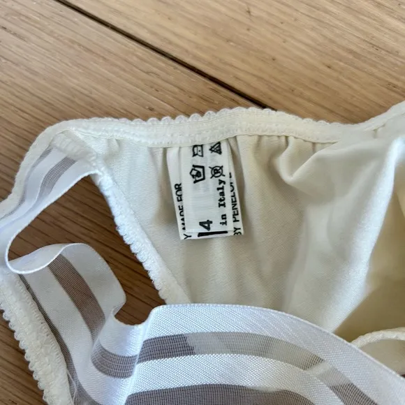 CANDITI Vintage Guêpière Merry Widow Honeymoon Bustier Garters Italy B36/4 Set