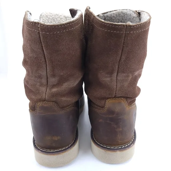 Carhartt Women's 8-Inch Waterproof Insulated Fold Down Boots FW8069-W Size 7m