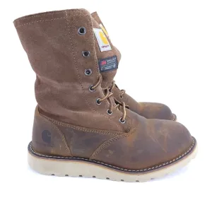 Carhartt Women's 8-Inch Waterproof Insulated Fold Down Boots FW8069-W Size 7m