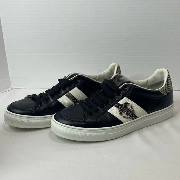 Cavalli Class by Roberto Cavalli Snakeskin Embossed Leather Italy Men’s Sz 10.5