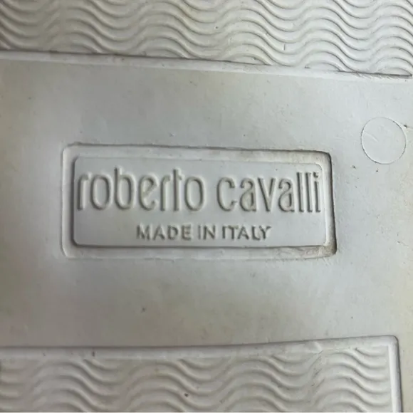 Cavalli Class by Roberto Cavalli Snakeskin Embossed Leather Italy Men’s Sz 10.5