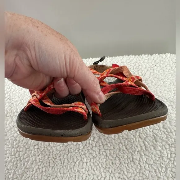 Chaco Kids ZX1 Ecotread Sport Peach &amp; Orange Sandals NWOB