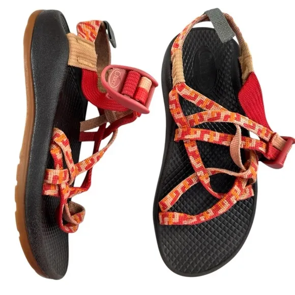 Chaco Kids ZX1 Ecotread Sport Peach &amp; Orange Sandals NWOB
