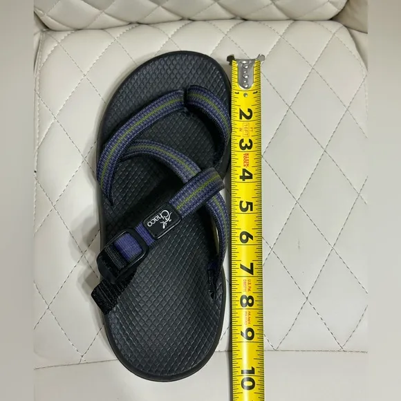 CHACO Tegu slide slip on sandals size 7 women’s blue green