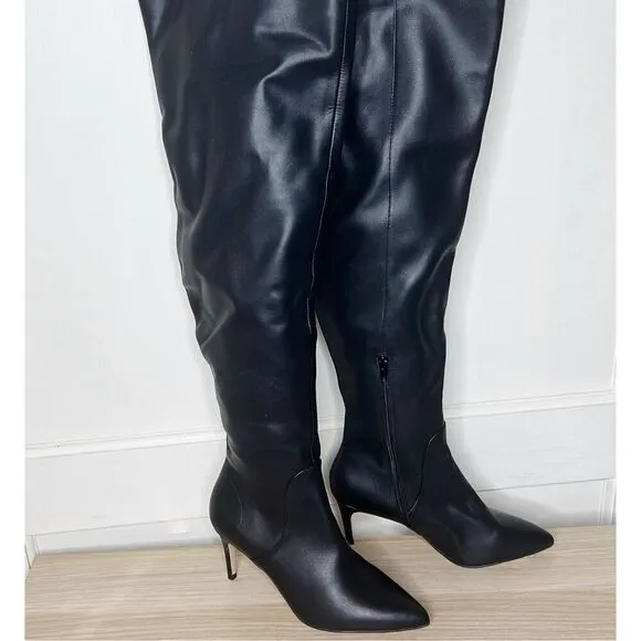 Charles David Piano Over The knee Dress Boots Black Nwt Size 7.5
