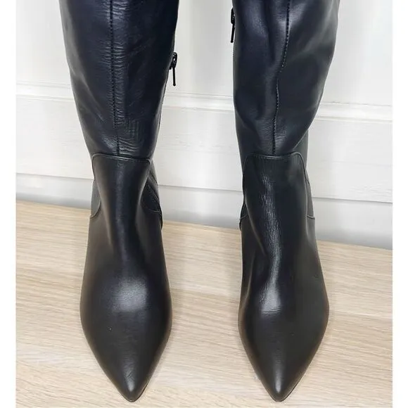 Charles David Piano Over The knee Dress Boots Black Nwt Size 7.5