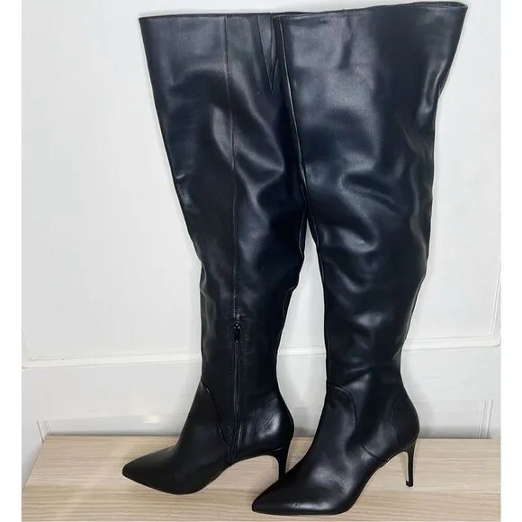 Charles David Piano Over The knee Dress Boots Black Nwt Size 7.5