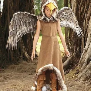 Chasing fireflies eagle costume 6/8 w/wings, boots
