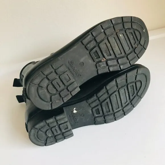 Chooka Black Chelsea Waterproof Rubber Rain Boots Size 10