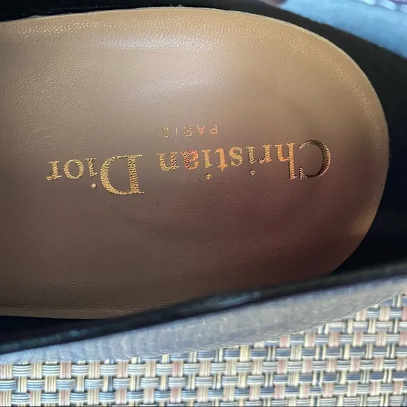 Christian Dior Black Leather Lace-up Derby Shoes