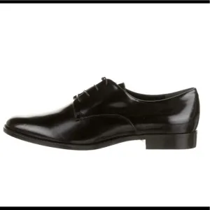 Christian Dior Black Leather Lace-up Derby Shoes