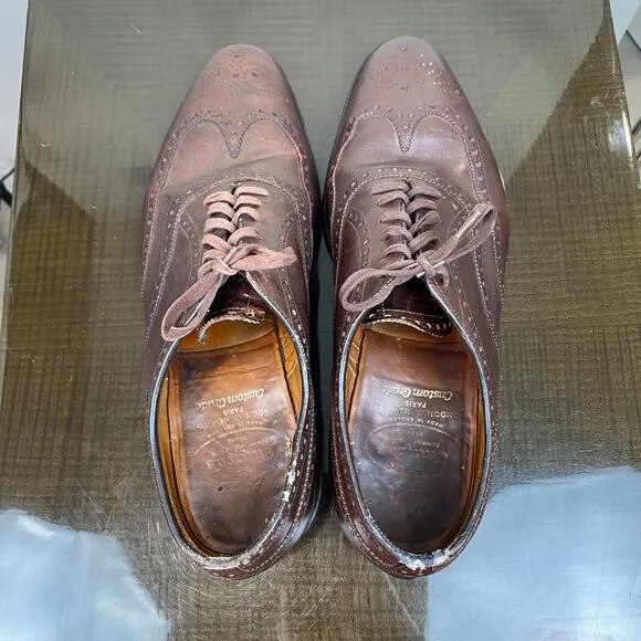 Church's Wingtip Leather Oxford Dress Shoes Men's 10.5