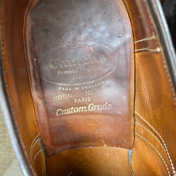 Church's Wingtip Leather Oxford Dress Shoes Men's 10.5