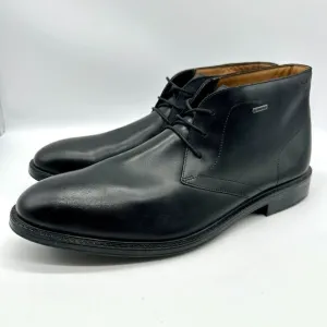 Clarks Atticus Black Leather Chilver Hi Gore-Tex GTX Chukkas Boots Men's Size 11