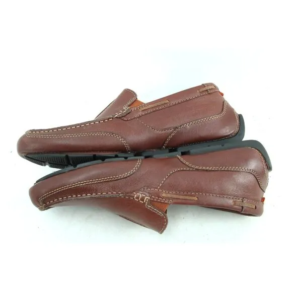 Clarks Markman Seam Loafers Dark Tan Mens Sz 8 M Shoes