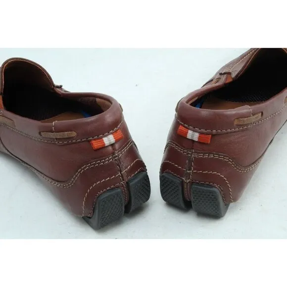 Clarks Markman Seam Loafers Dark Tan Mens Sz 8 M Shoes