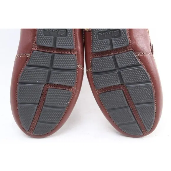 Clarks Markman Seam Loafers Dark Tan Mens Sz 8 M Shoes