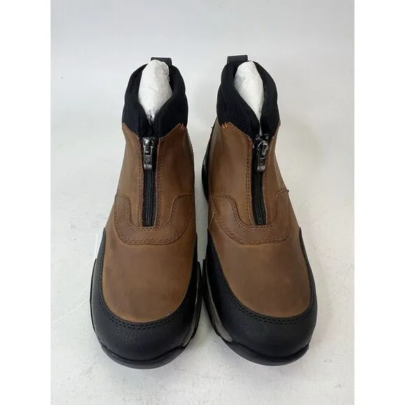 Clarks Mens Grove Zip II Brown‎ Leather Casual Trail Hiking Boots Shoes Size 8