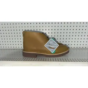 Clarks Overdale Mid Mens Leather Lace Up Casual Chukka Boots Size 8.5 M Tan