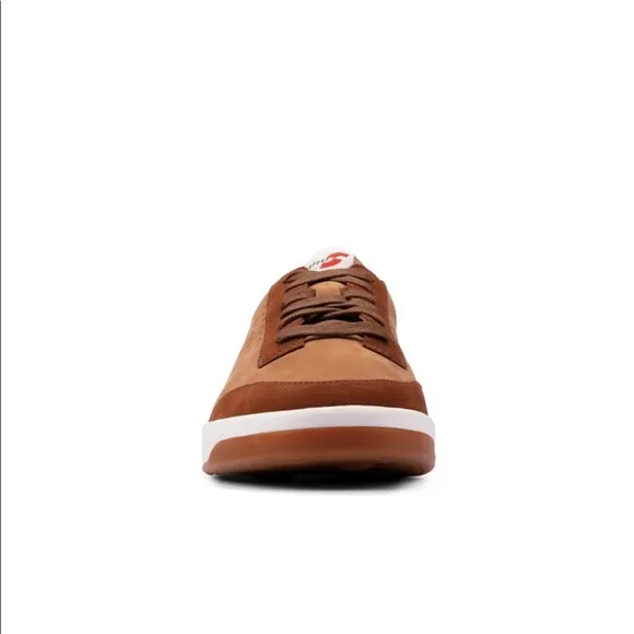 Clarks Retro Inspired Leather Shoes Tan Size 7.5M