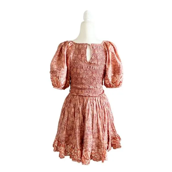 Cleobella Mina Mini Dress XS Pink NWT