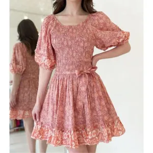 Cleobella Mina Mini Dress XS Pink NWT