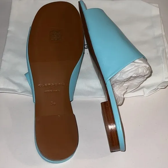 Clergerie ITOU3 agua slip on buttery soft leather sandals Sz 5 1/2 EU 36 new