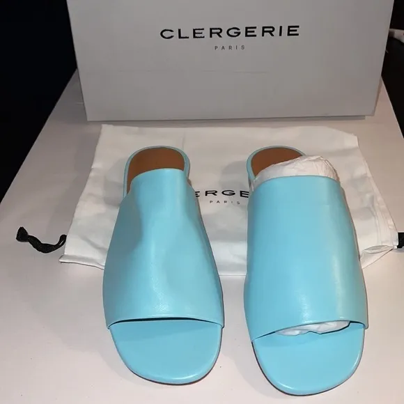 Clergerie ITOU3 agua slip on buttery soft leather sandals Sz 5 1/2 EU 36 new