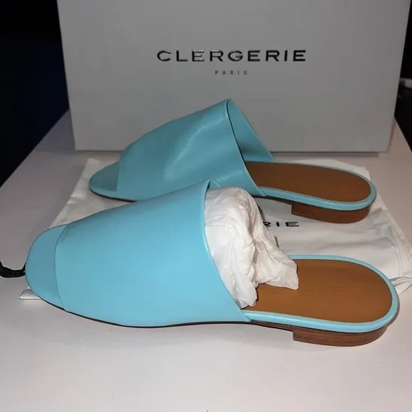 Clergerie ITOU3 agua slip on buttery soft leather sandals Sz 5 1/2 EU 36 new