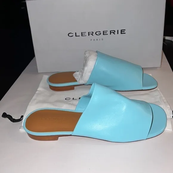 Clergerie ITOU3 agua slip on buttery soft leather sandals Sz 5 1/2 EU 36 new