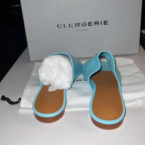 Clergerie ITOU3 agua slip on buttery soft leather sandals Sz 5 1/2 EU 36 new