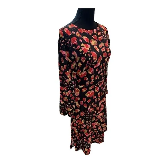 Closet London red split sleeve A-line dress 6 NWT