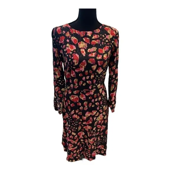 Closet London red split sleeve A-line dress 6 NWT