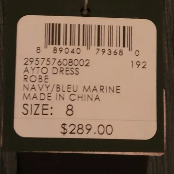 Club Monaco Ayto Dress, Navy Size 8