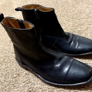Coach Jeremy Q776 Black Leather Dress Ankle Boots Mens Sz 9M Rare