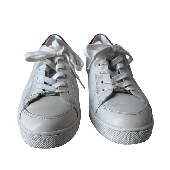 Coach Porter White and Red Low-top Lace-up Sneaker Size 9.5 EUR 40