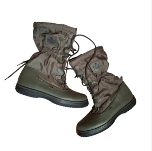Coach Sage Green Lace Up Cold Weather Boots Ladies 9.5 Authentic