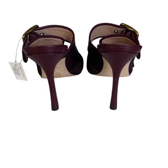 Coach The Kyle Calf Hair Leather Heeled Sandals Women Size 8.5
